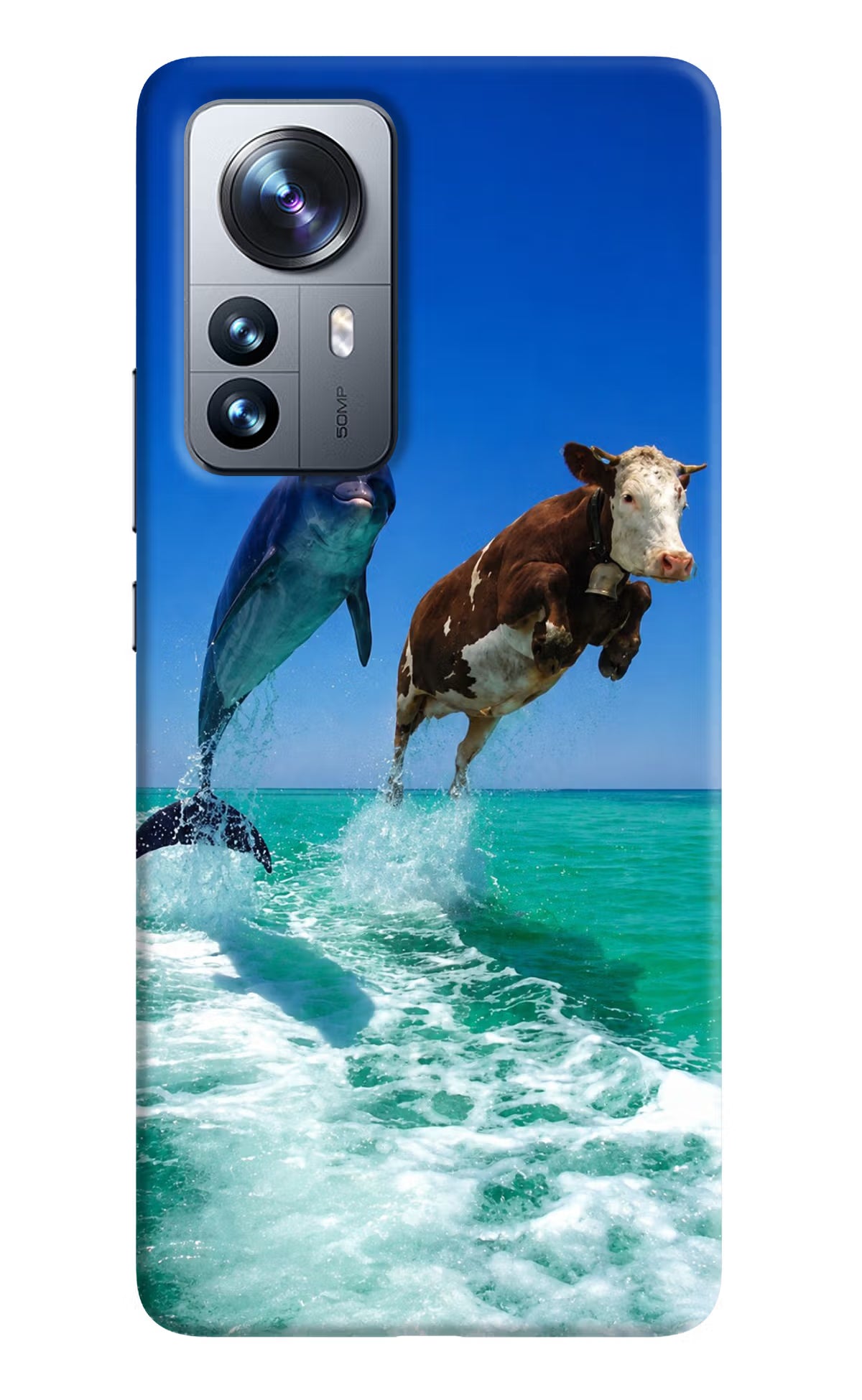 Dolphin vs Cow Mi 12 Pro 5G Back Cover