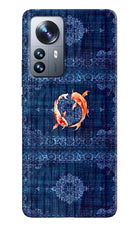 Koi Blue Mi 12 Pro 5G Back Cover