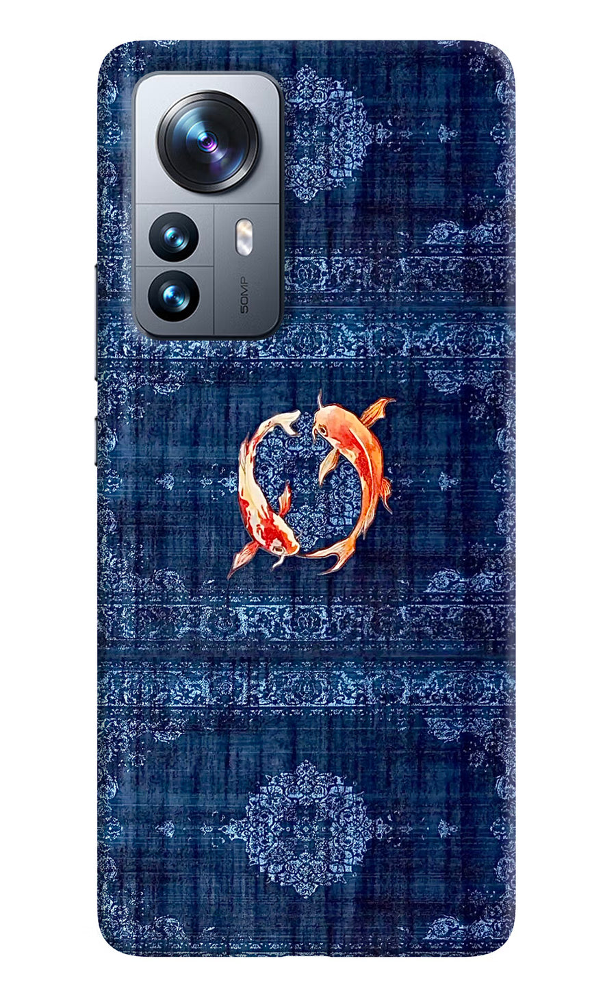 Koi Blue Mi 12 Pro 5G Back Cover, Hard case
