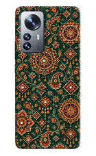Green Pataka Mi 12 Pro 5G Hard Case Back Cover by Casekaro
