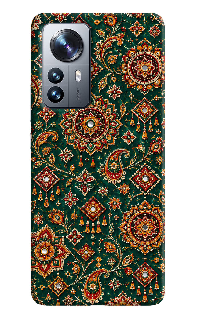 Green Pataka Mi 12 Pro 5G Hard Case Back Cover by Casekaro