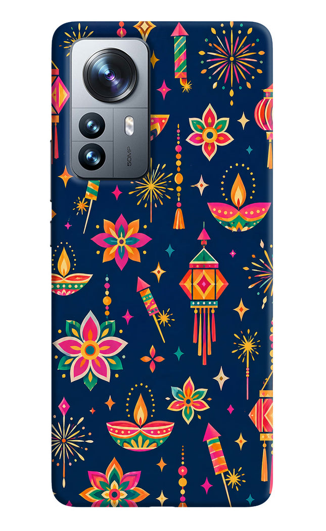 Festive Pop Mi 12 Pro 5G Hard Case Back Cover by Casekaro