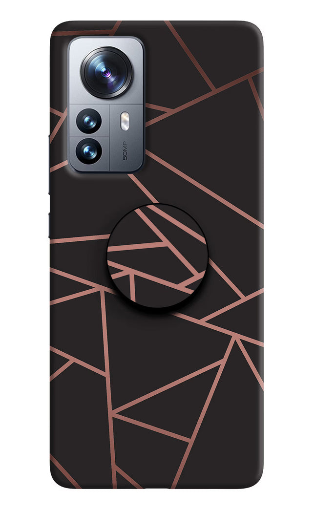 Geometric Pattern Mi 12 Pro 5G Pop Case by Casekaro