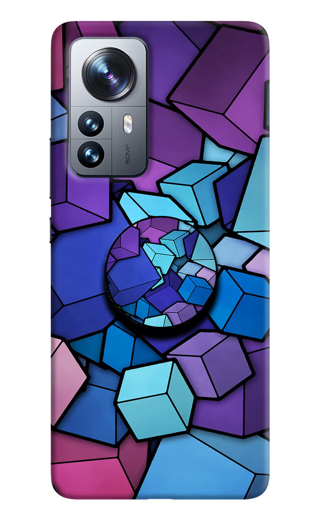 Cubic Abstract Mi 12 Pro 5G Pop Case by Casekaro