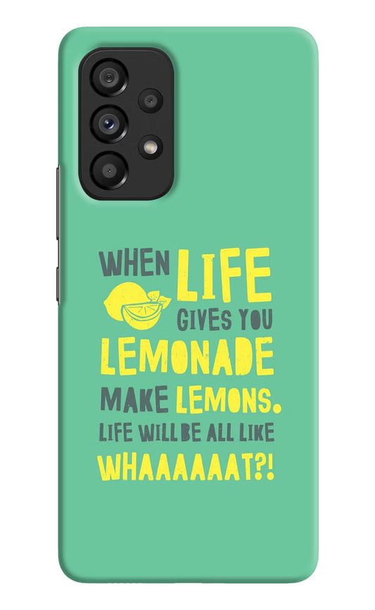 Quote Samsung A53 5G Hard Case Back Cover by Casekaro
