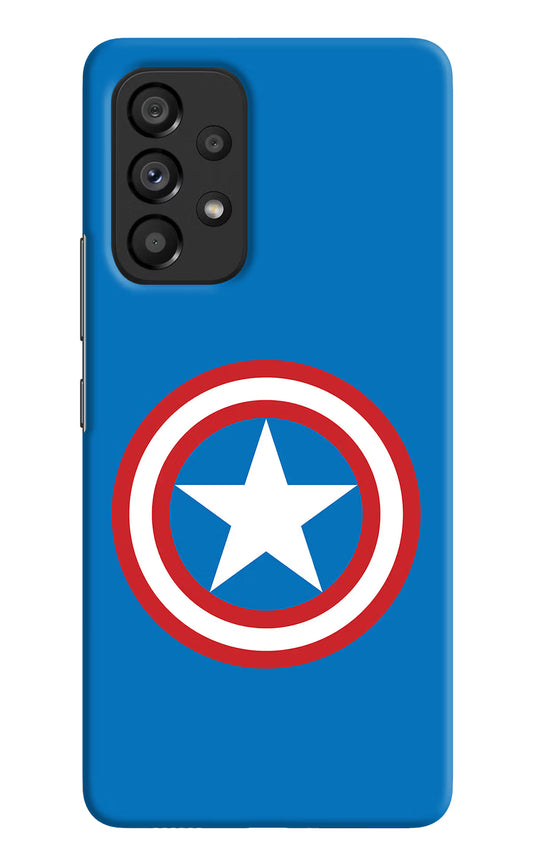 Captain America Logo Samsung A53 5G Hard Case Back Cover by Casekaro