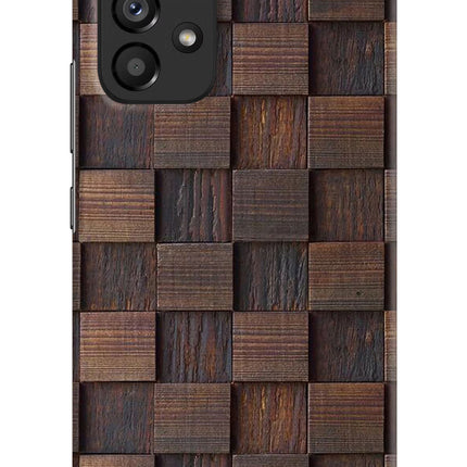 Wooden Cube Design Samsung A53 5G Hard Case Back Cover by Casekaro
