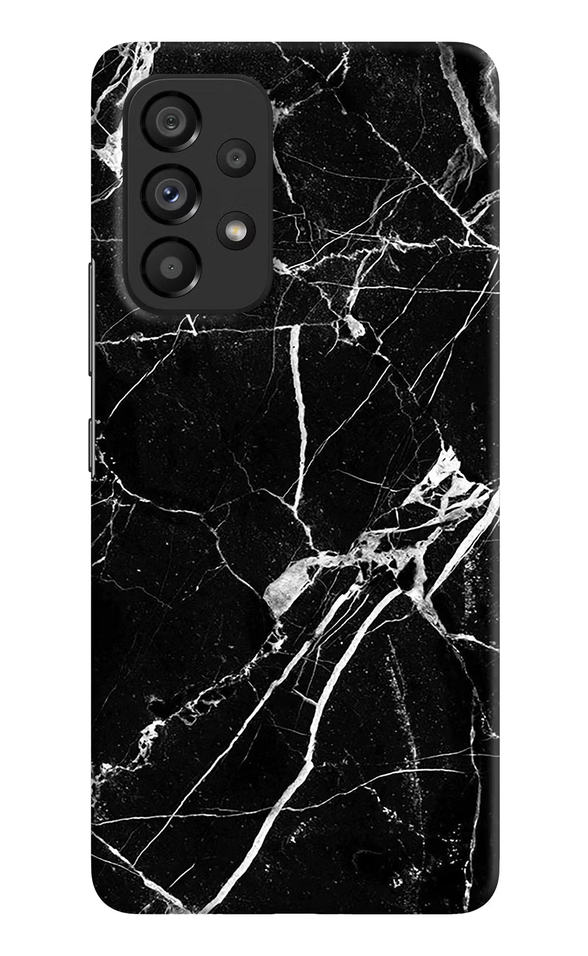Black Marble Pattern Samsung A53 5G Hard Case Back Cover by Casekaro