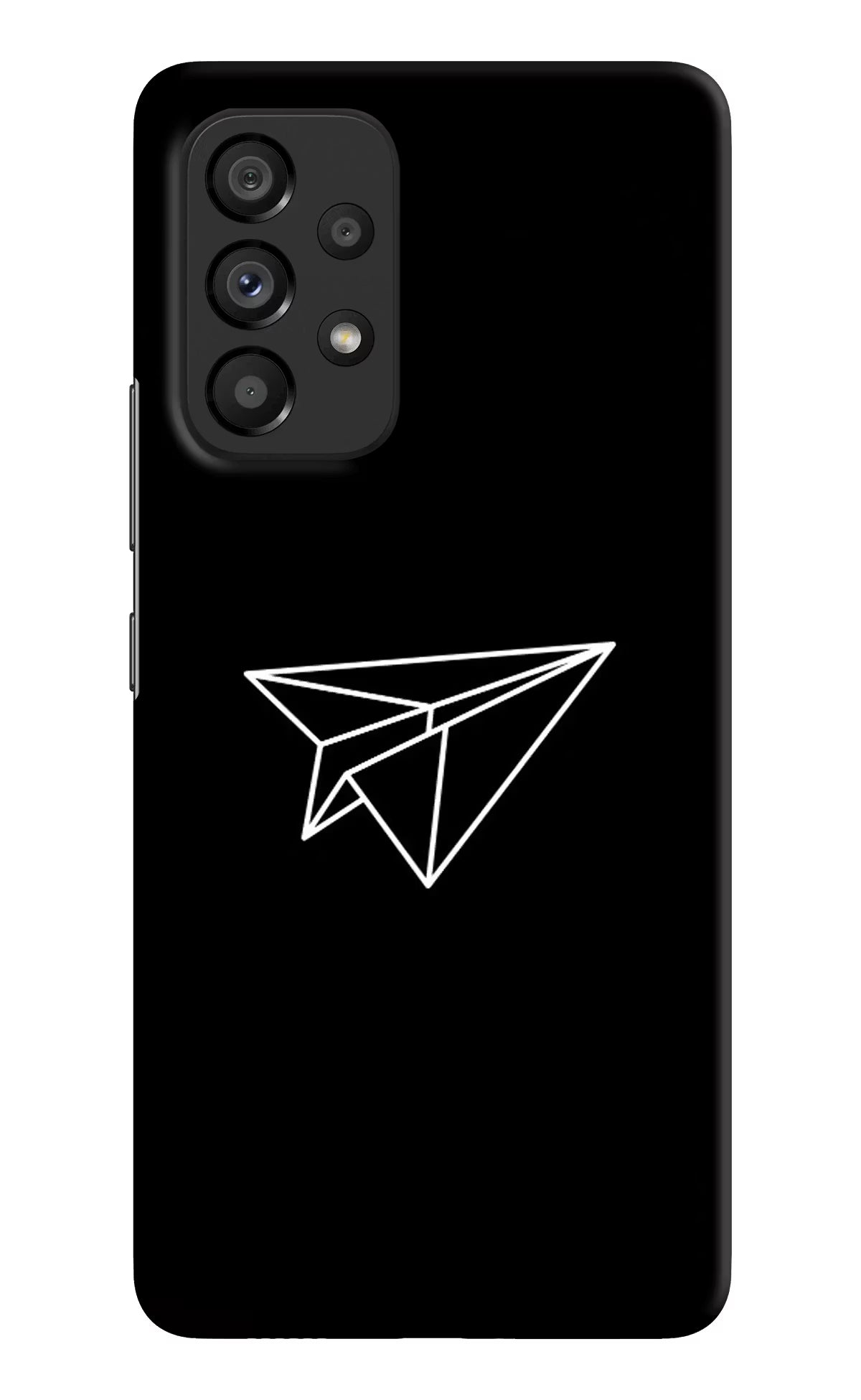 Paper Plane White Samsung A53 5G Hard Case Back Cover by Casekaro