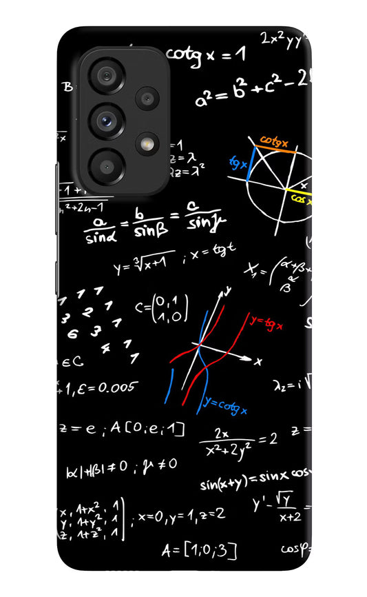 Mathematics Formula Samsung A53 5G Hard Case Back Cover by Casekaro