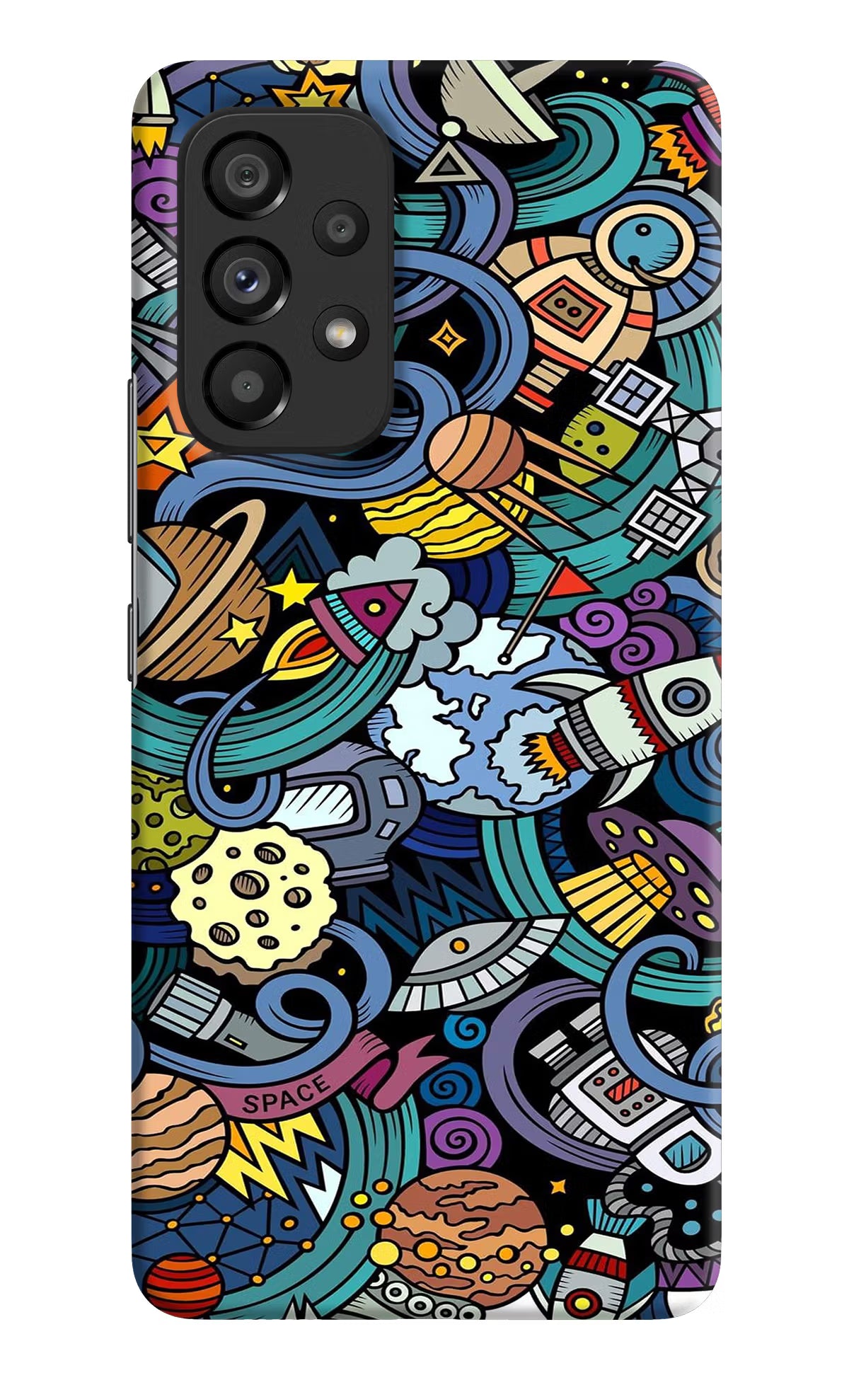 Space Abstract Samsung A53 5G Hard Case Back Cover by Casekaro