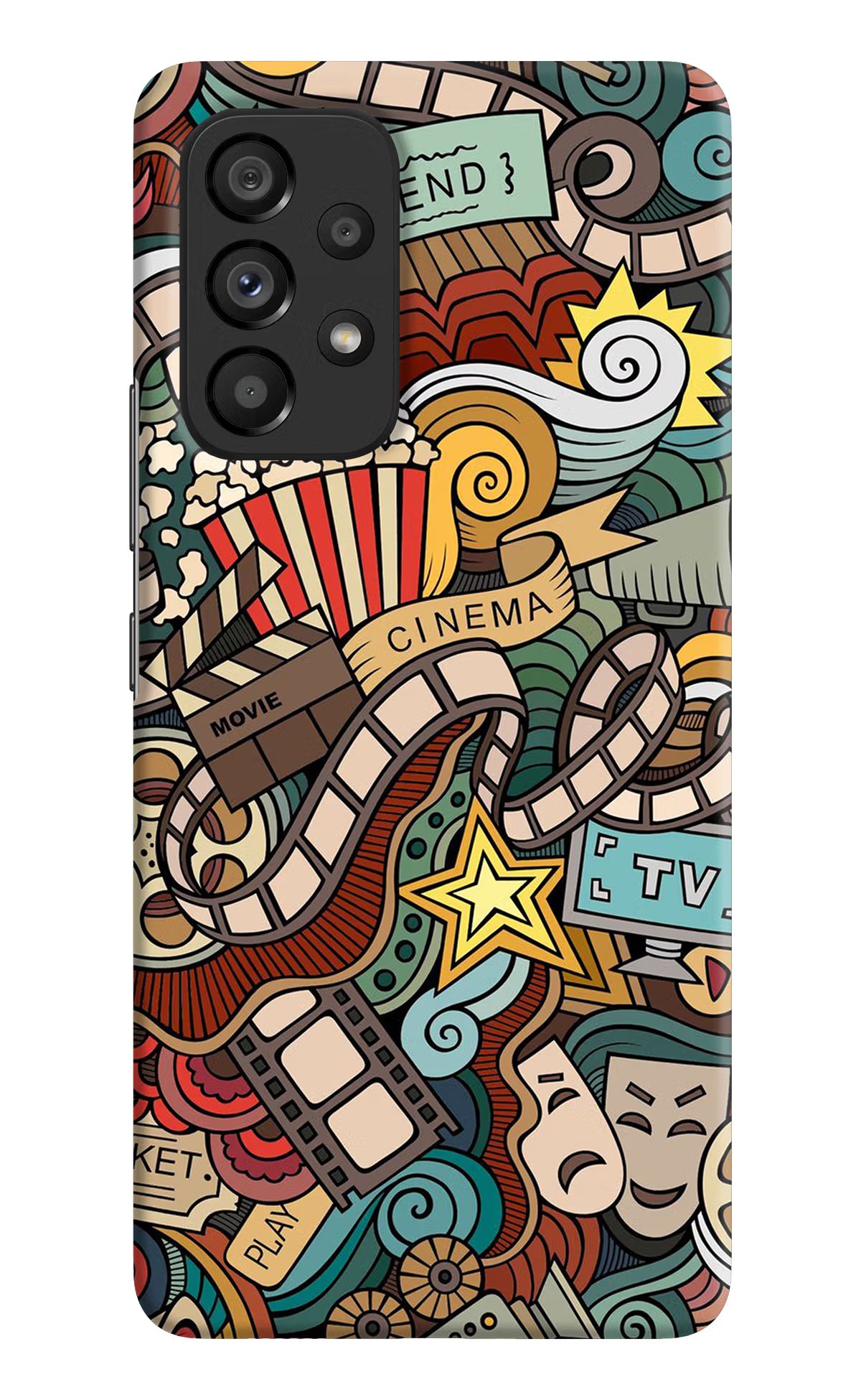 Cinema Abstract Samsung A53 5G Hard Case Back Cover by Casekaro