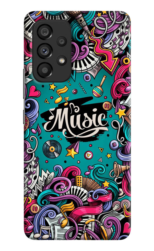 Music Graffiti Samsung A53 5G Hard Case Back Cover by Casekaro