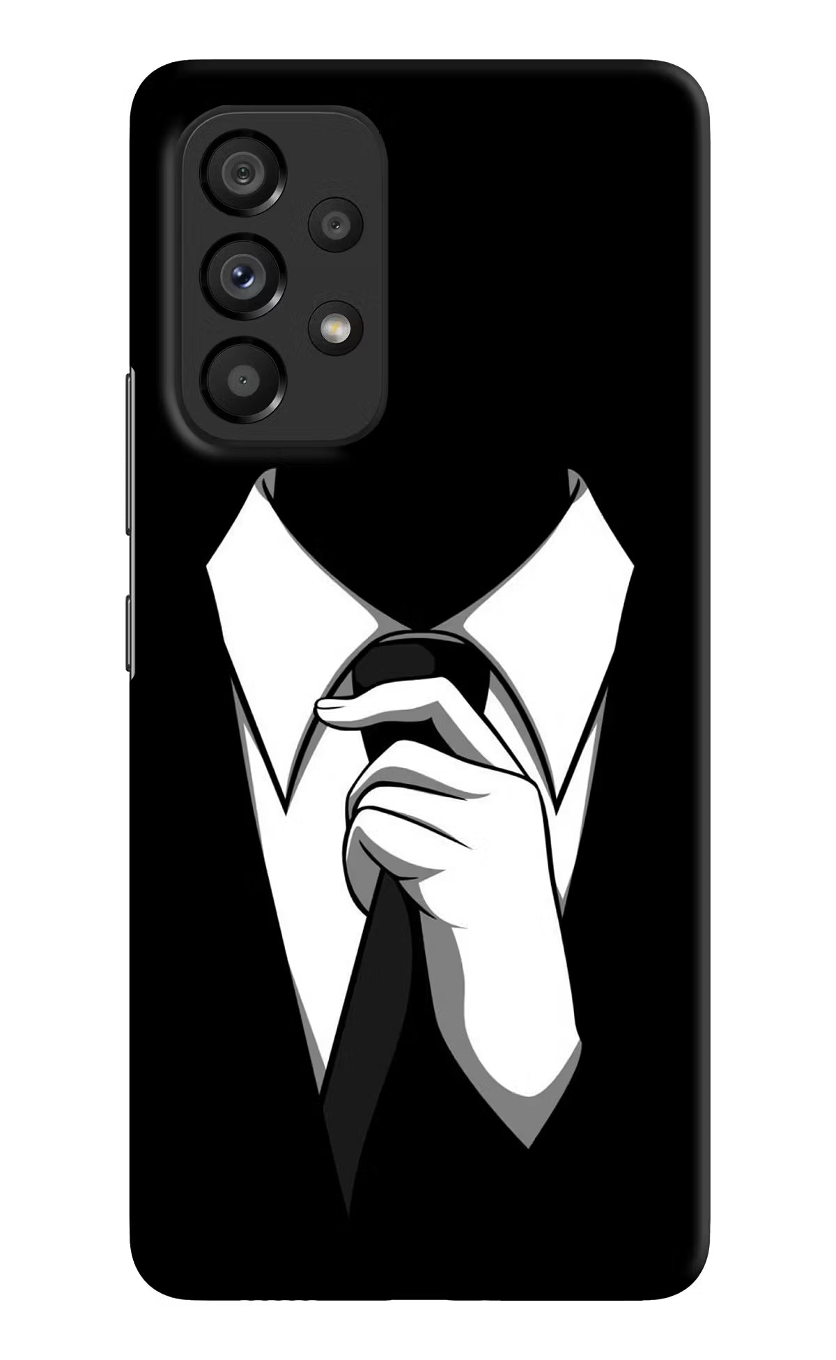 Black Tie Samsung A53 5G Hard Case Back Cover by Casekaro