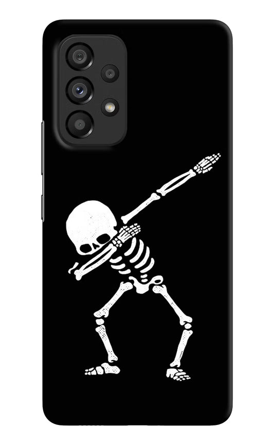 Dabbing Skeleton Art Samsung A53 5G Hard Case Back Cover by Casekaro