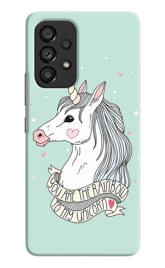 Unicorn Wallpaper Samsung A53 5G Hard Case Back Cover by Casekaro