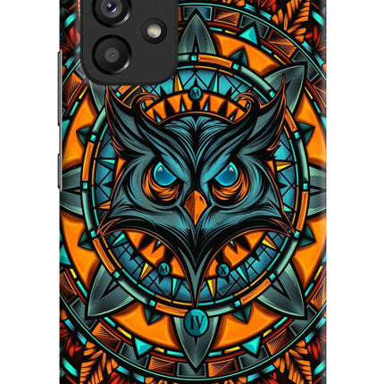 Angry Owl Art Samsung A53 5G Hard Case Back Cover by Casekaro