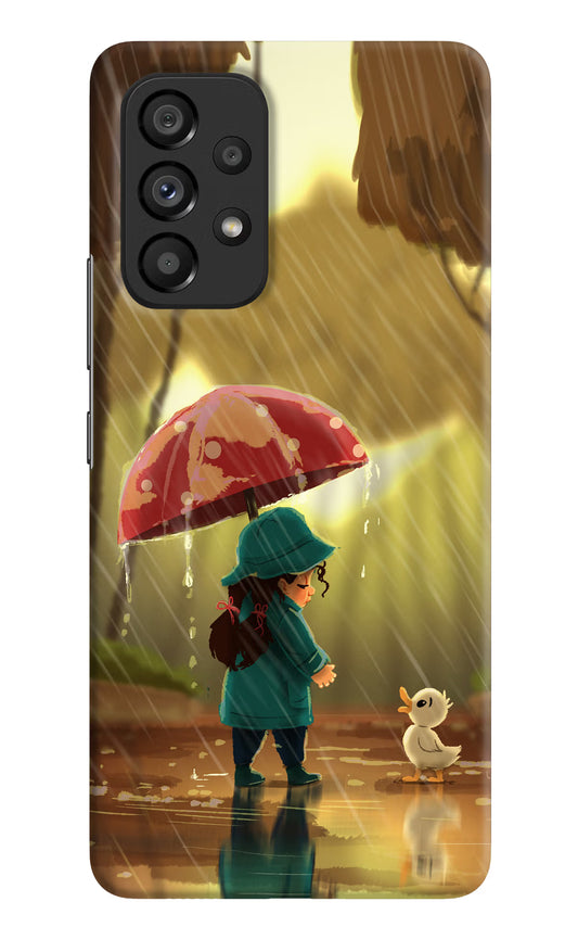 Rainy Day Samsung A53 5G Hard Case Back Cover by Casekaro