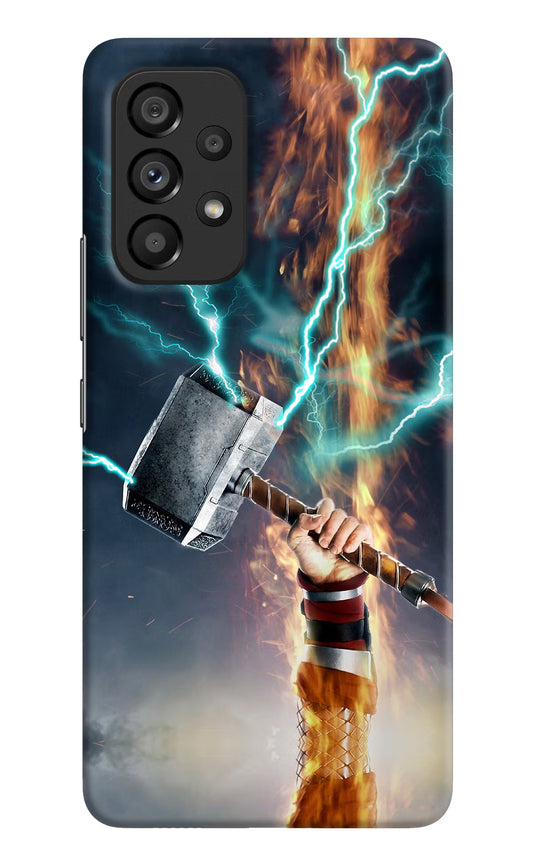 Thor Hammer Mjolnir Samsung A53 5G Hard Case Back Cover by Casekaro