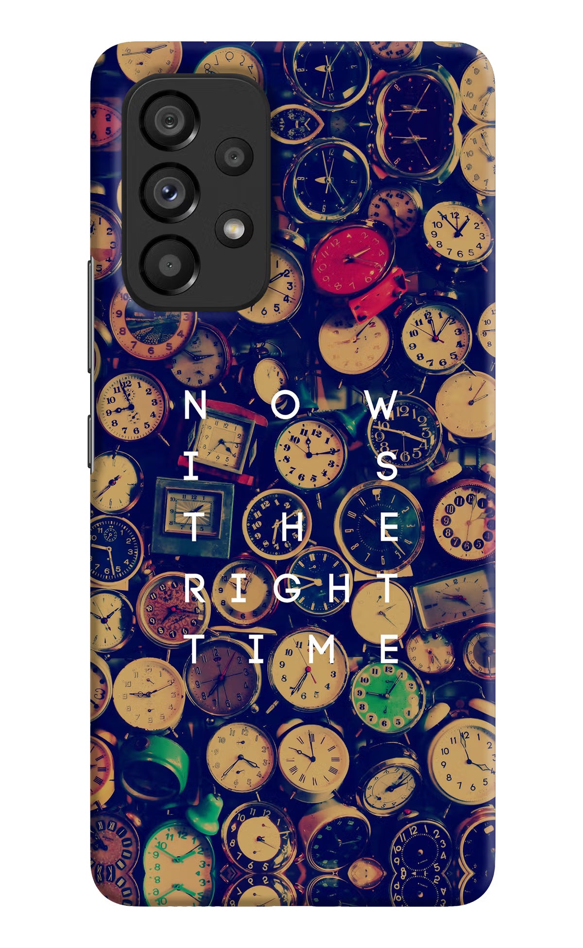Now is the Right Time Quote Samsung A53 5G Hard Case Back Cover by Casekaro