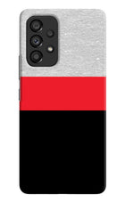 Tri Color Pattern Samsung A53 5G Hard Case Back Cover by Casekaro