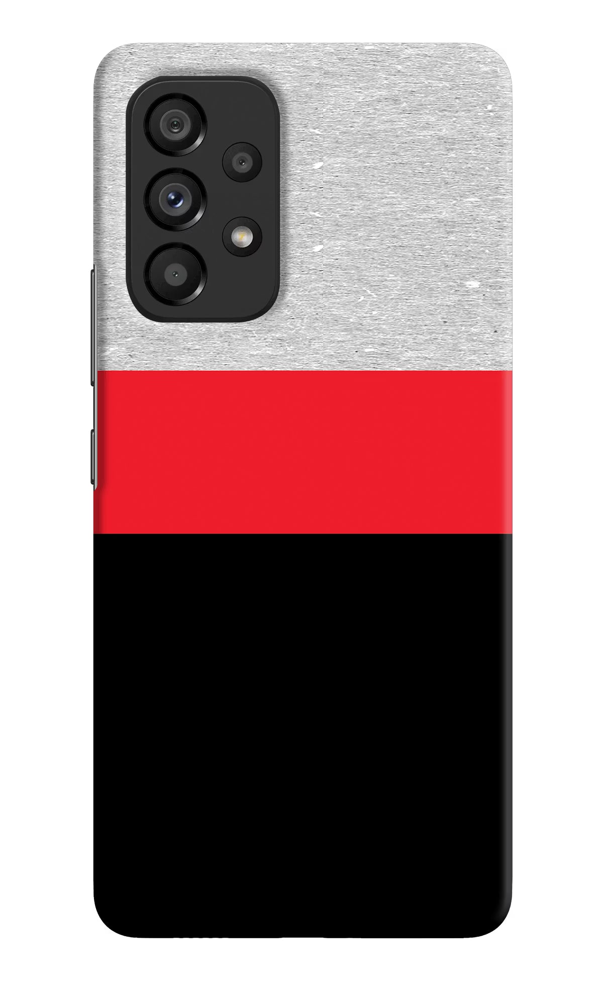 Tri Color Pattern Samsung A53 5G Hard Case Back Cover by Casekaro