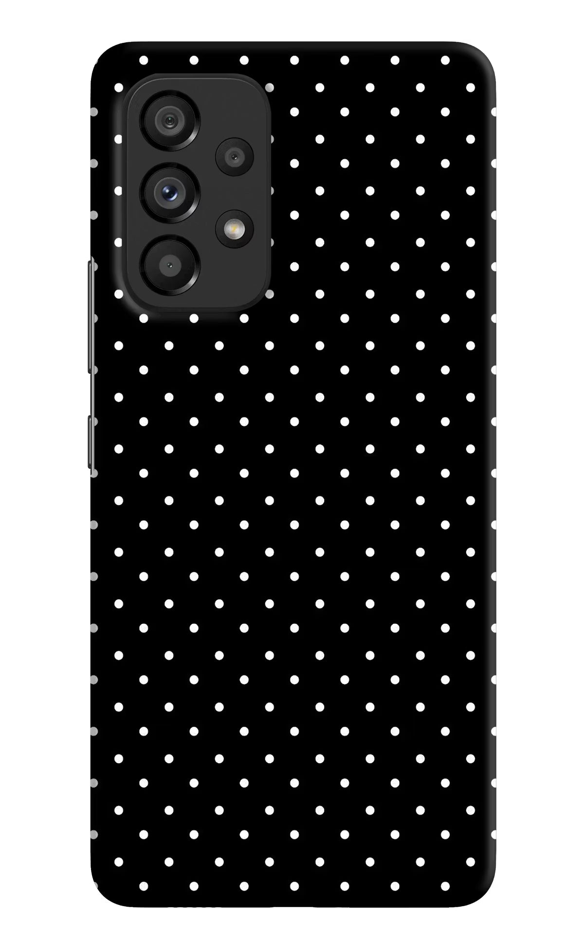 White Dots Samsung A53 5G Hard Case Back Cover by Casekaro
