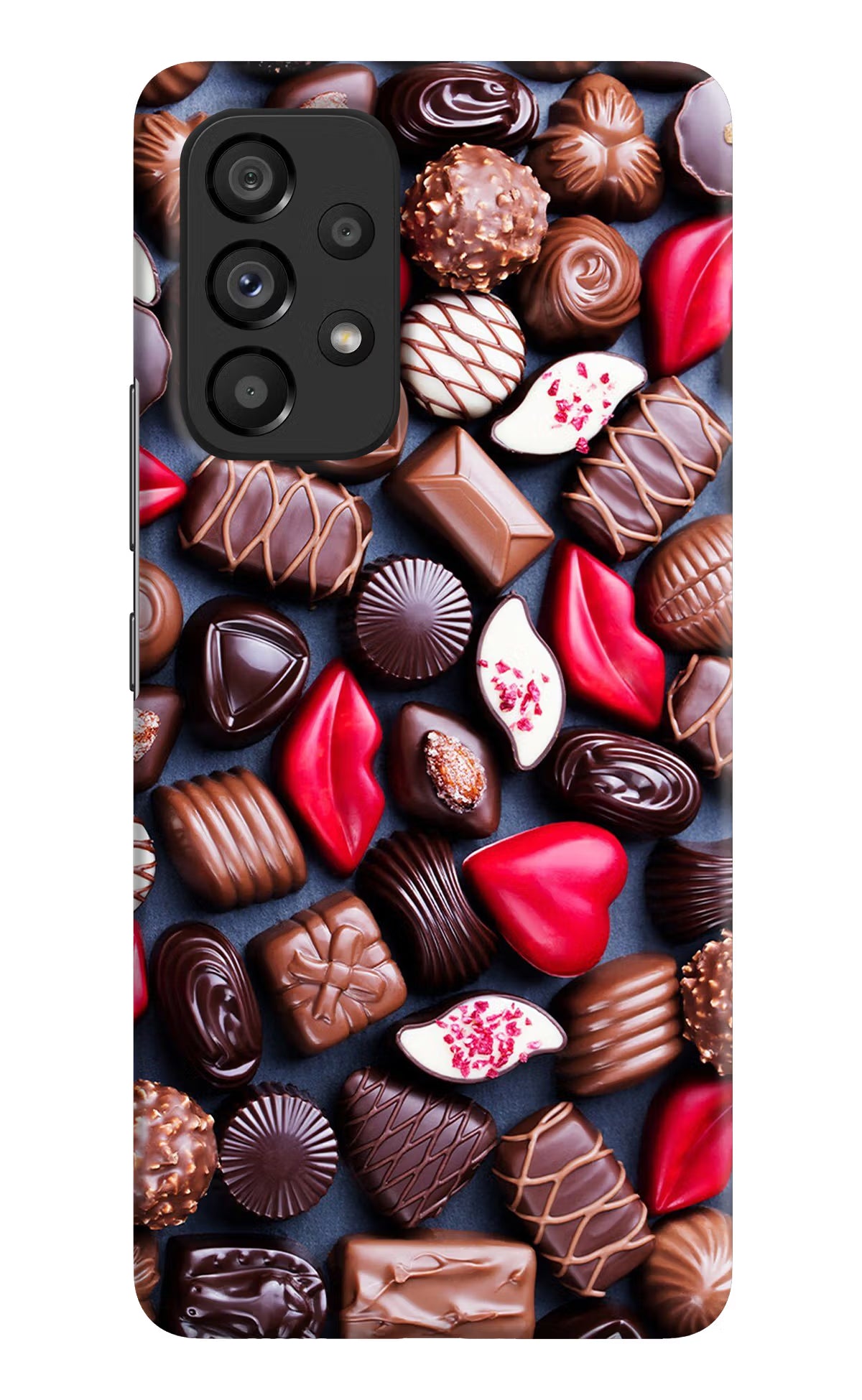 Chocolates Samsung A53 5G Hard Case Back Cover by Casekaro