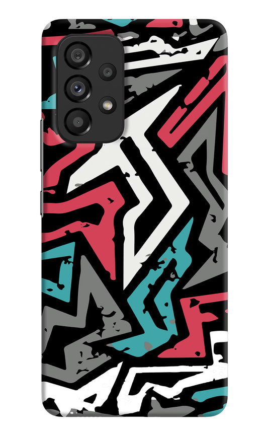 Geometric Graffiti Samsung A53 5G Hard Case Back Cover by Casekaro