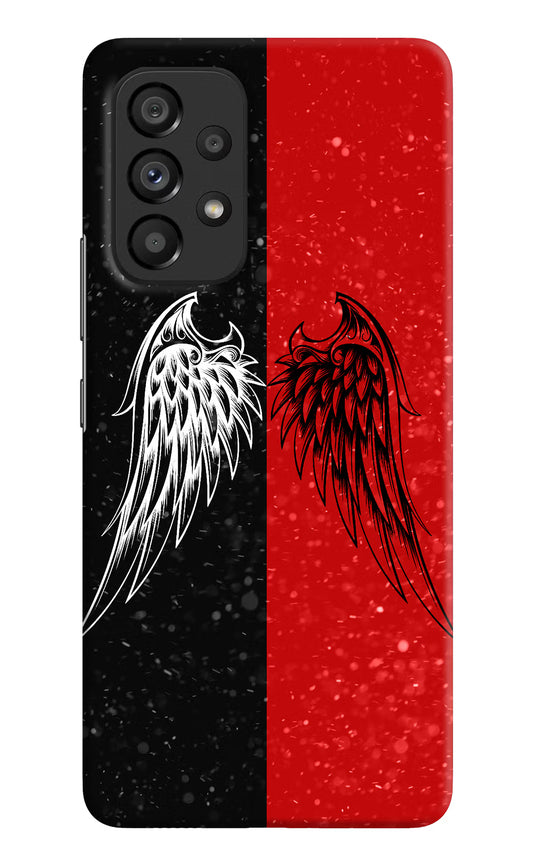 Wings Samsung A53 5G Hard Case Back Cover by Casekaro