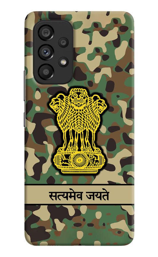 Satyamev Jayate Army Samsung A53 5G Hard Case Back Cover by Casekaro