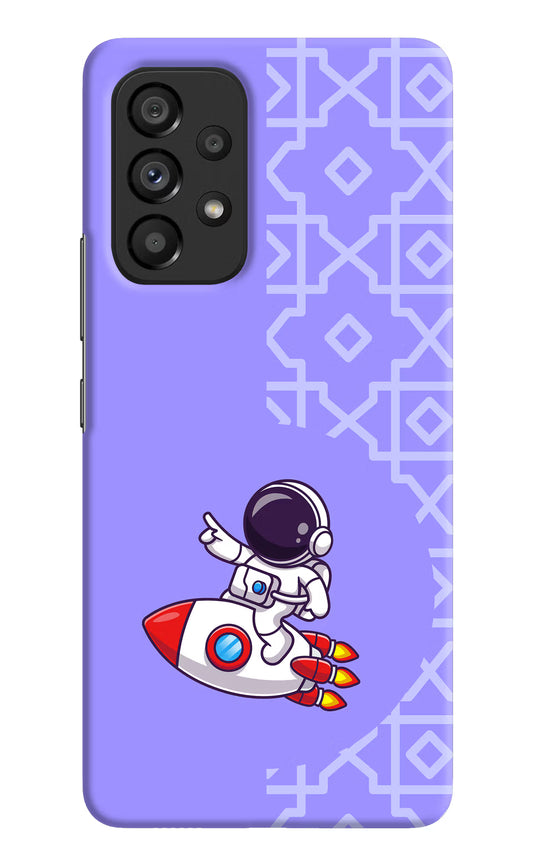 Cute Astronaut Samsung A53 5G Hard Case Back Cover by Casekaro
