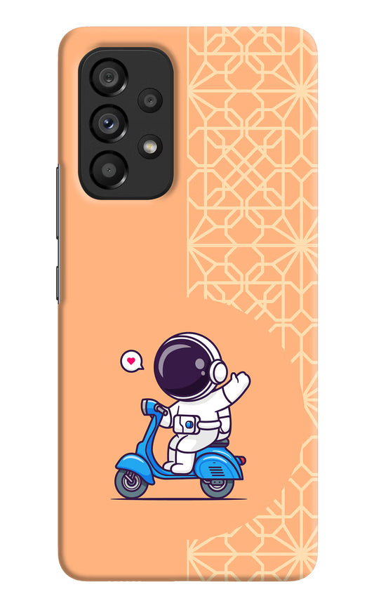 Cute Astronaut Riding Samsung A53 5G Hard Case Back Cover by Casekaro