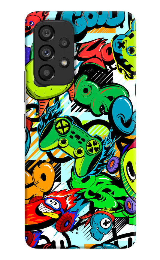 Game Doodle Samsung A53 5G Hard Case Back Cover by Casekaro