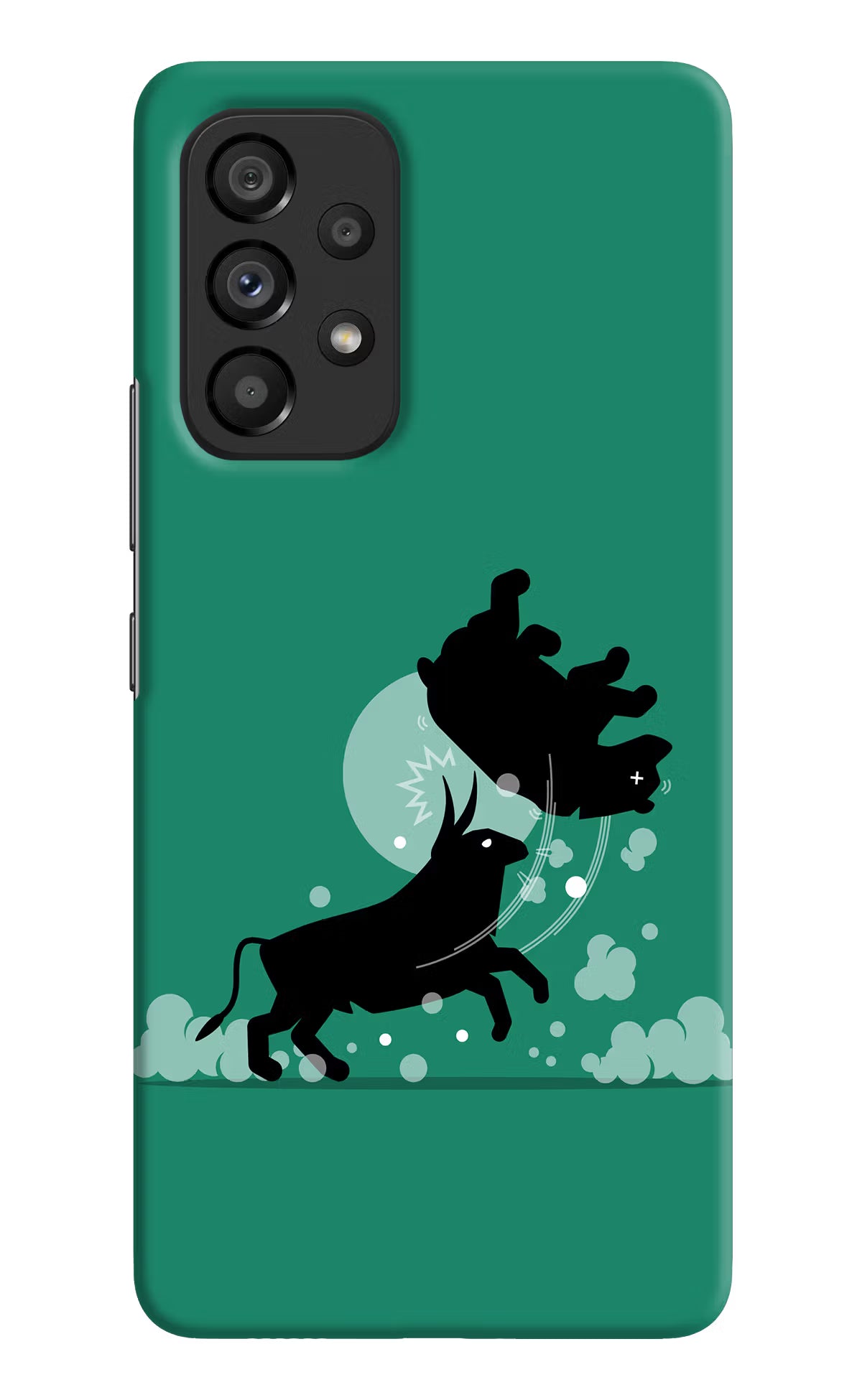 Bull Conqueror Samsung A53 5G Hard Case Back Cover by Casekaro