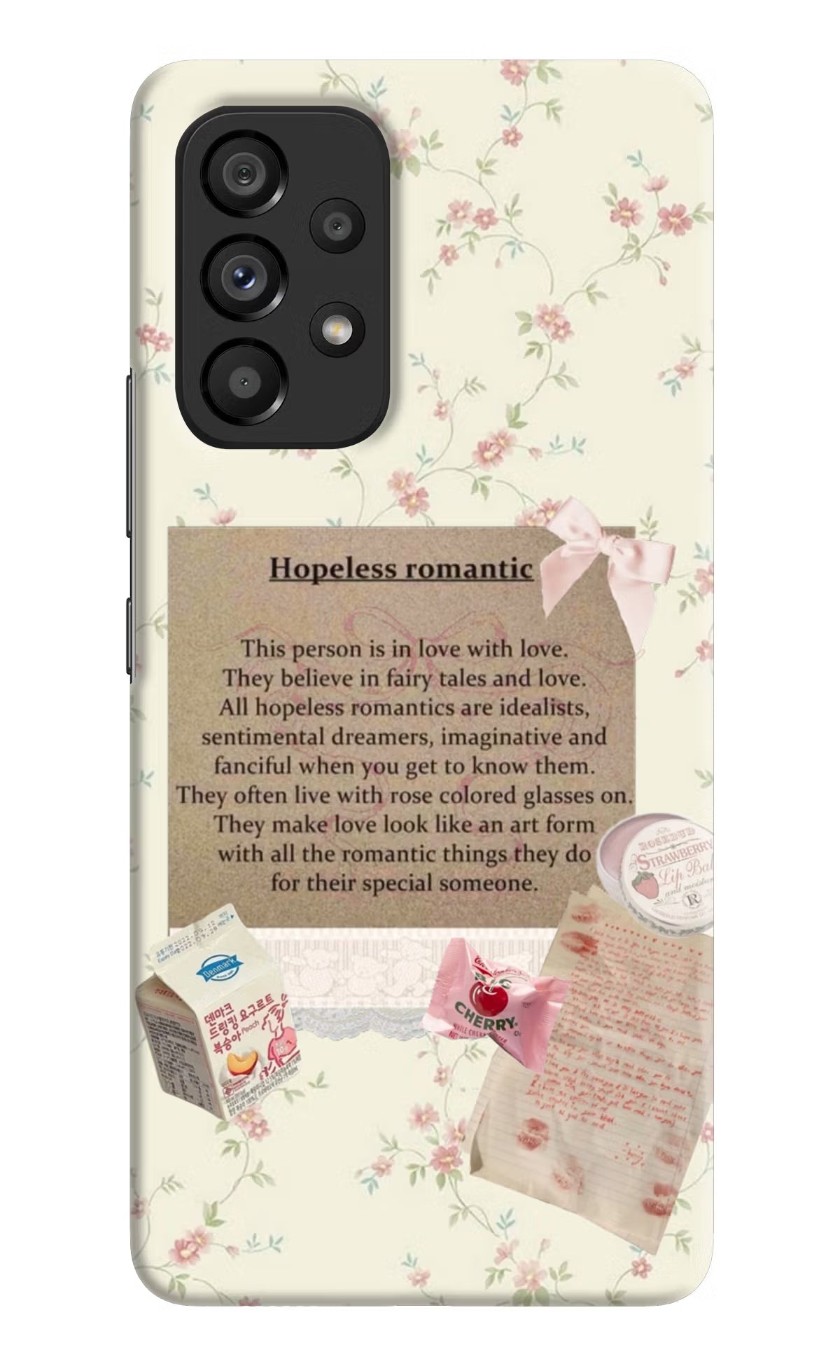 Hopeless Romantic Samsung A53 5G Hard Case Back Cover by Casekaro