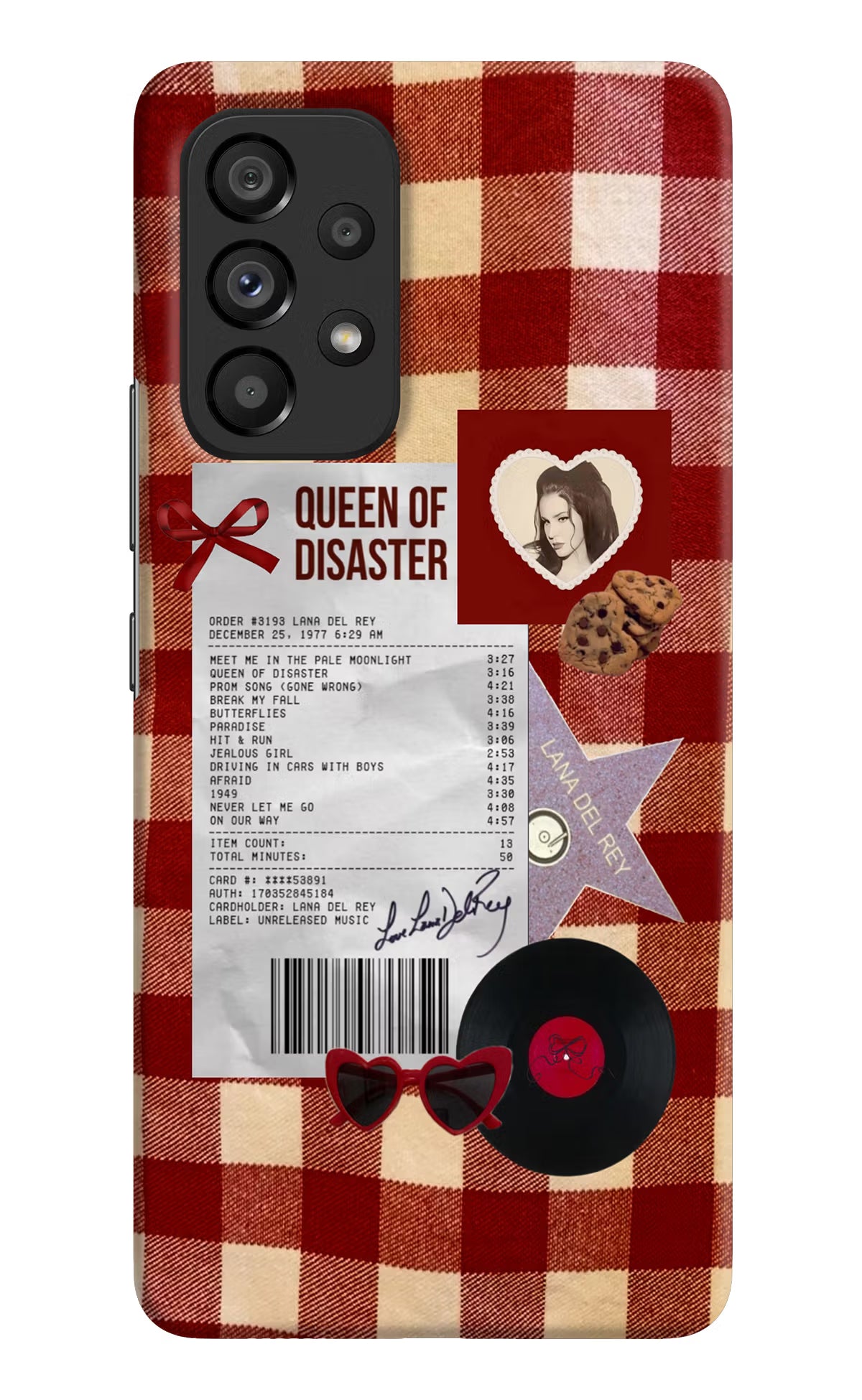 Queen of Disaster Samsung A53 5G Hard Case Back Cover by Casekaro