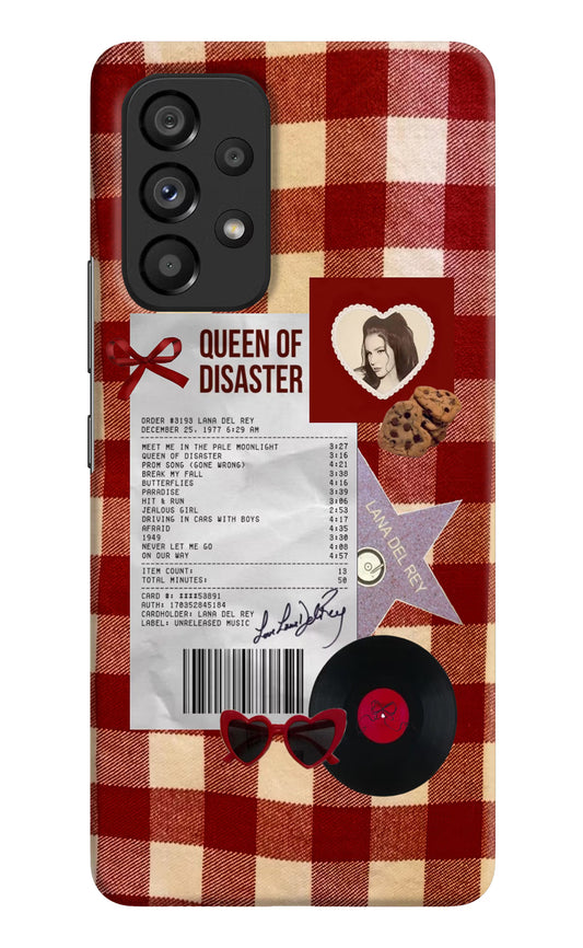Queen of Disaster Samsung A53 5G Hard Case Back Cover by Casekaro