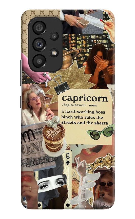 Capricorn Zodiac Samsung A53 5G Hard Case Back Cover by Casekaro