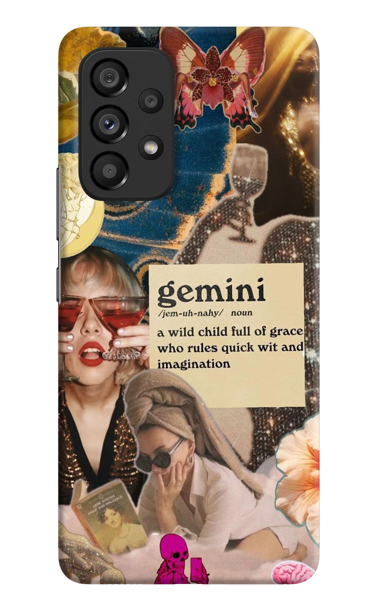 Gemini Zodiac Samsung A53 5G Hard Case Back Cover by Casekaro
