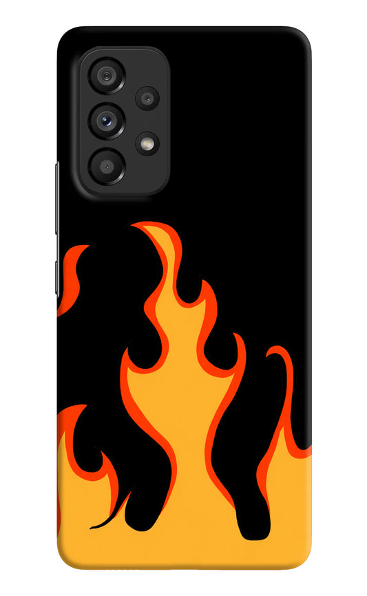 Fired Up – Black Samsung A53 5G Hard Case Back Cover by Casekaro