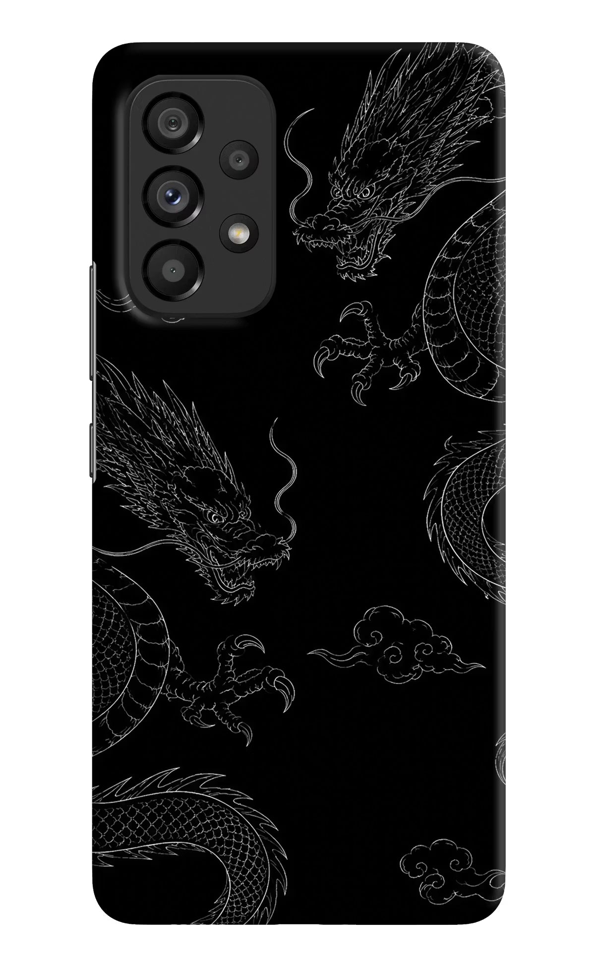 Twin Dragons Samsung A53 5G Hard Case Back Cover by Casekaro