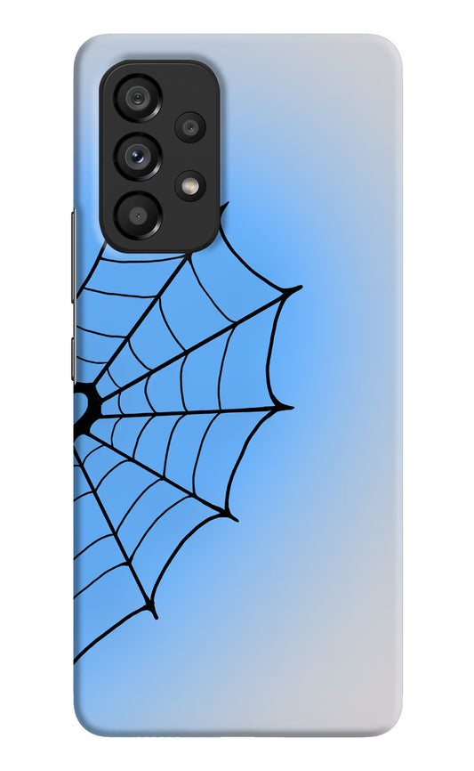 Blue Web Samsung A53 5G Hard Case Back Cover by Casekaro