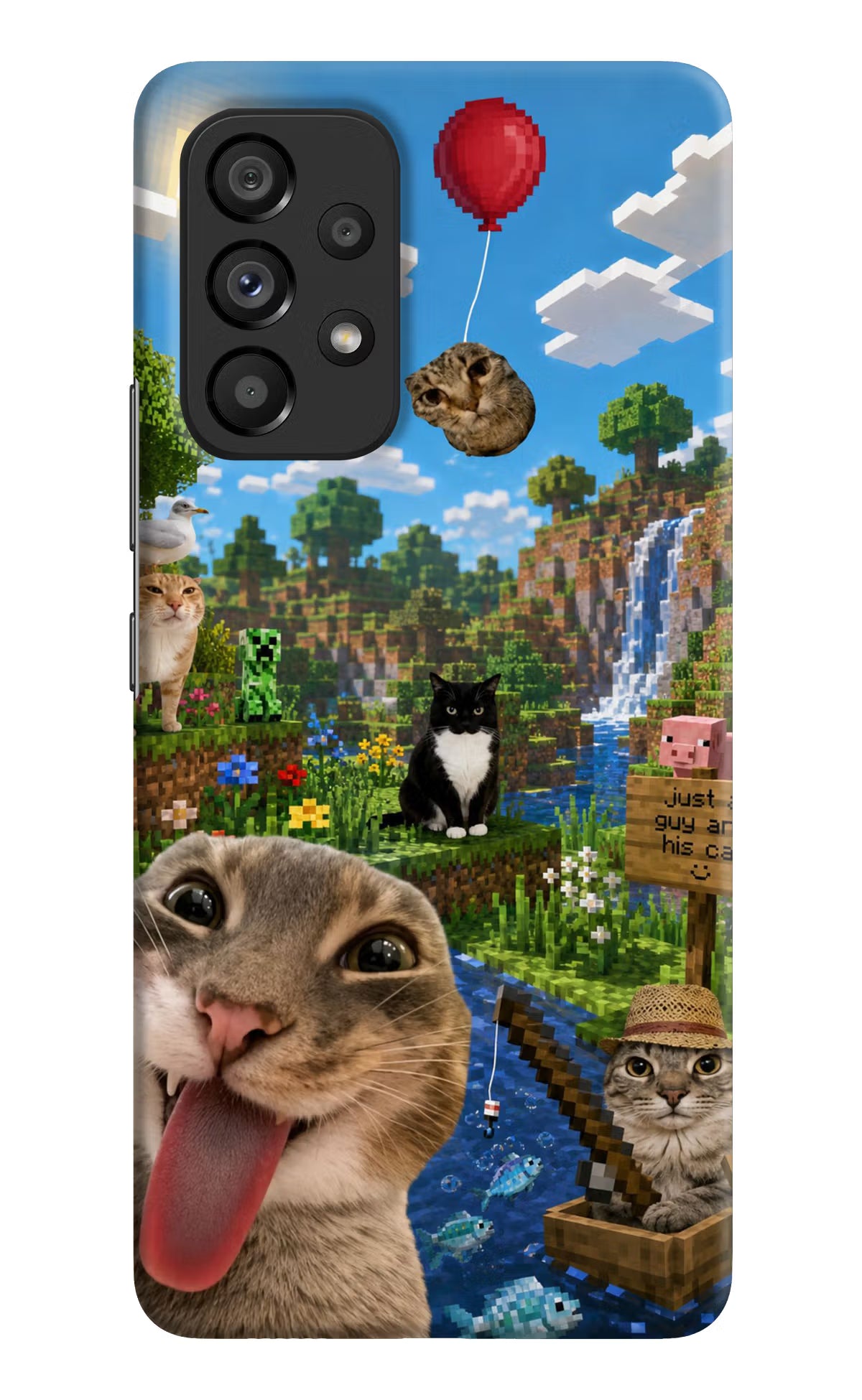 Minecraft Cat Chaos Samsung A53 5G Back Cover
