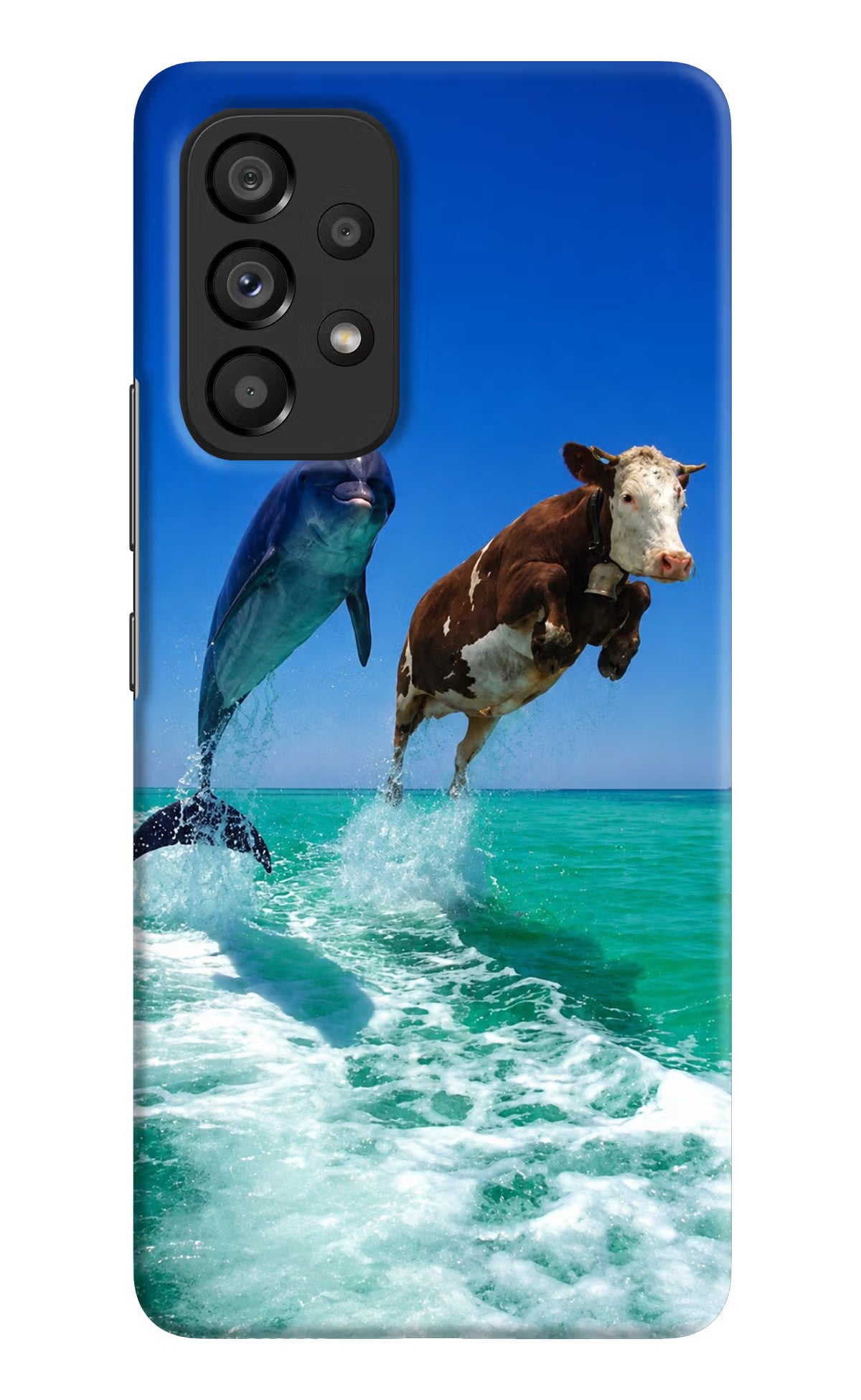 Dolphin vs Cow Samsung A53 5G Back Cover