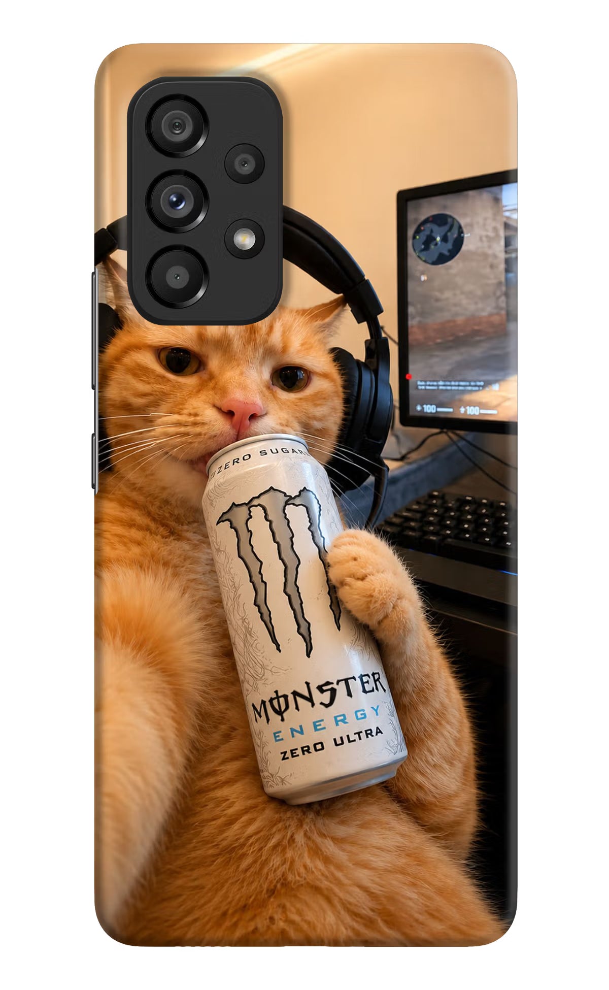 Gamer Cat Energy Samsung A53 5G Back Cover