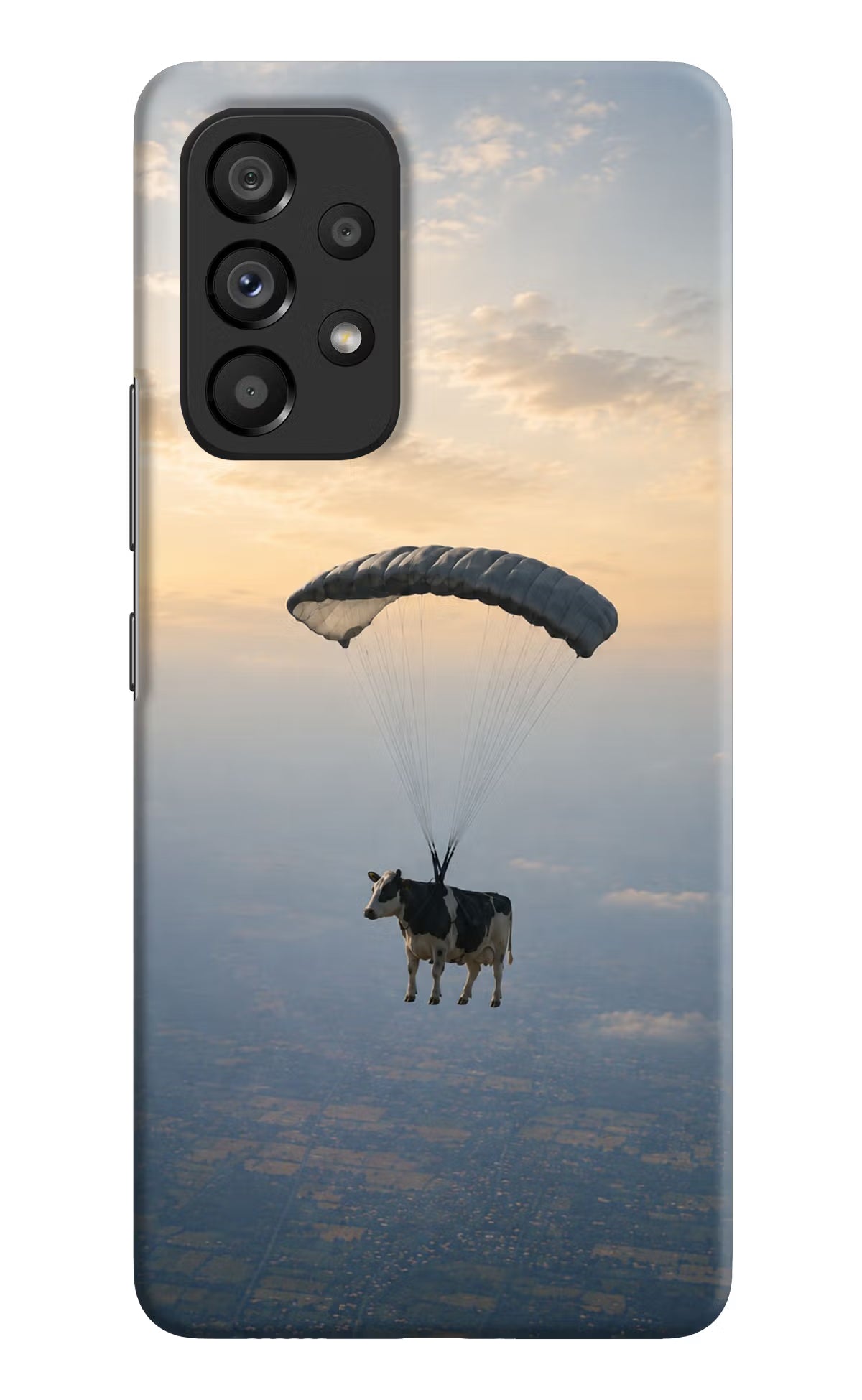 Skydiving Cow Samsung A53 5G Back Cover