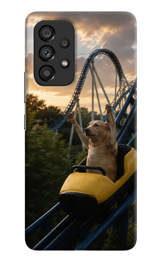 Rollercoaster Dog Samsung A53 5G Hard Case Back Cover by Casekaro