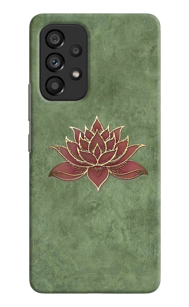 Lotus Grace Samsung A53 5G Hard Case Back Cover by Casekaro