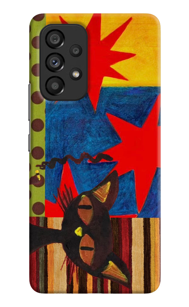 Pop Cat Samsung A53 5G Hard Case Back Cover by Casekaro